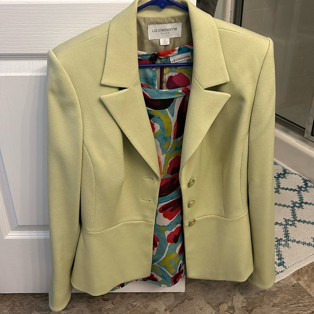 Liz Claiborne jacket blazer and blouse size large